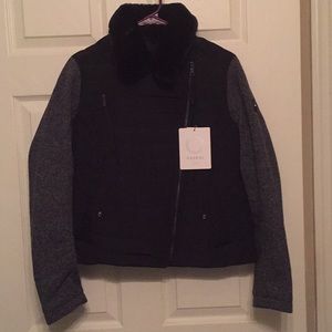 Women’s biker down jacket by orobos